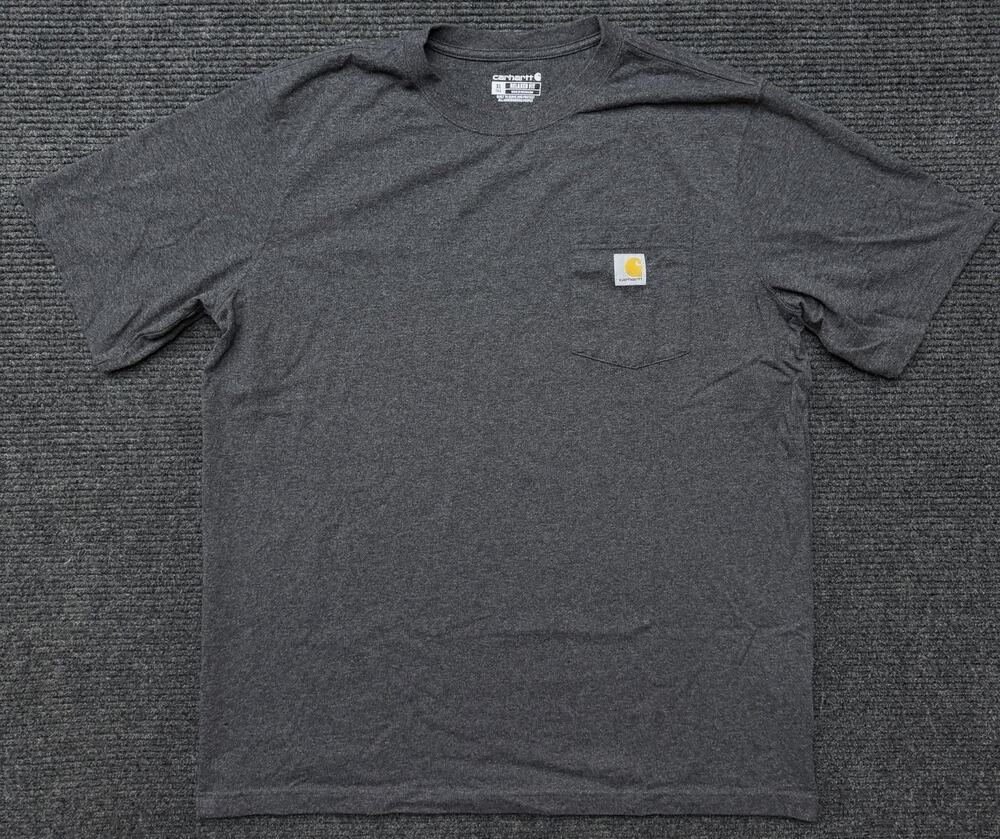 Carhartt Relaxed Fit Dark Heather Gray Tee Shirt Mens XL Tall